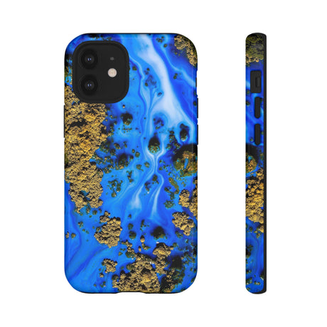 Blue River Ink Art iPhone Case (Protective) iPhone 12 Mini Glossy Phone Case