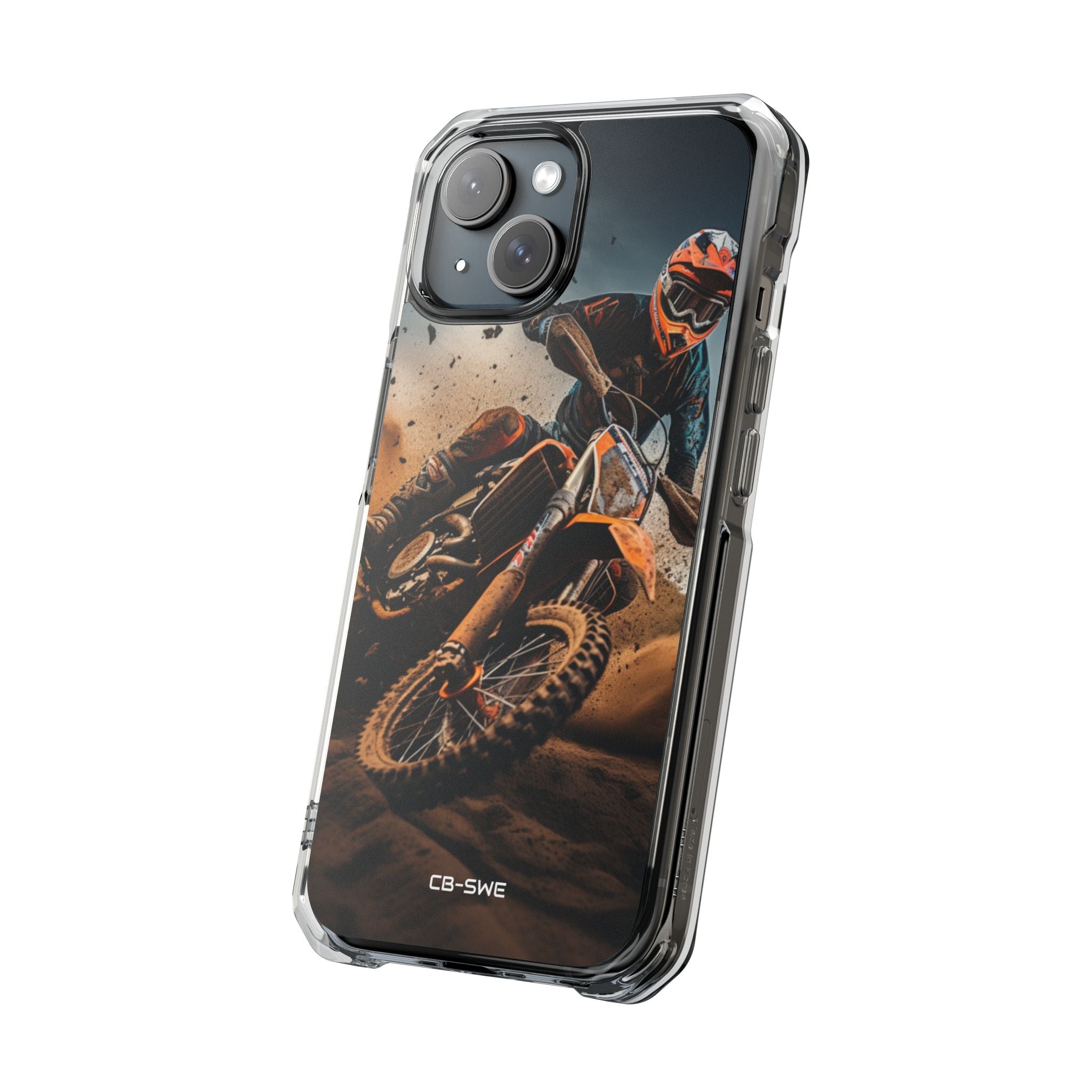 Rider Amidst Desert Fury iPhone Case - Impact