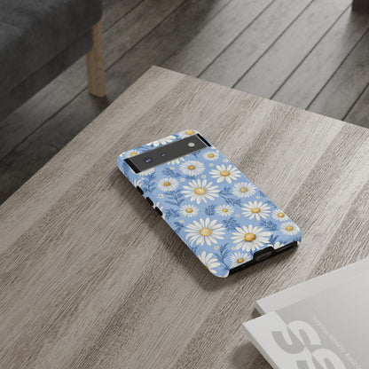 Daisies On Blue - Google Pixel Case