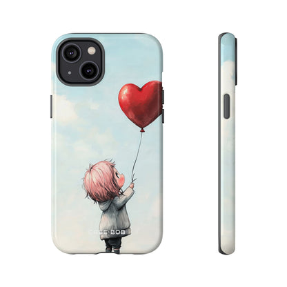 Heart Balloon Glow iPhone 14 Plus Case - Tough
