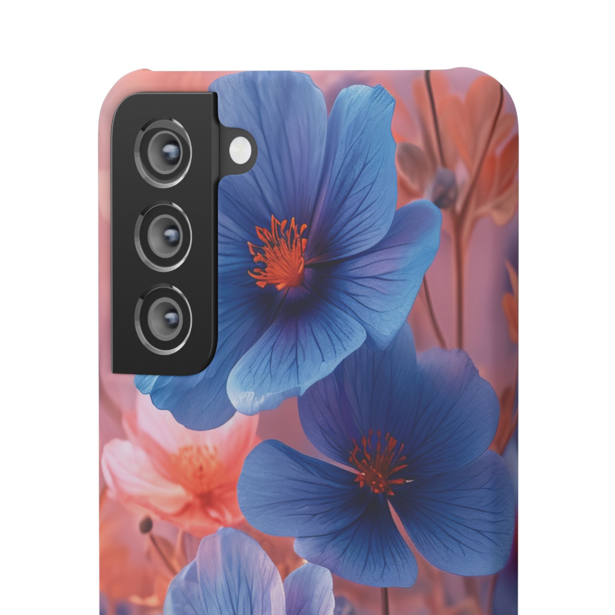 Harmonious Blooming Blues and Pinks Samsung S21 - Slim Phone Case