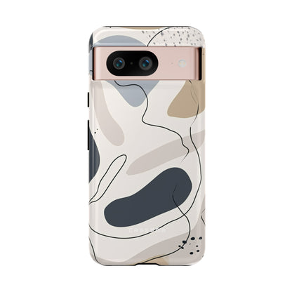 Grey Lines Simplicity - Protective Phone Case