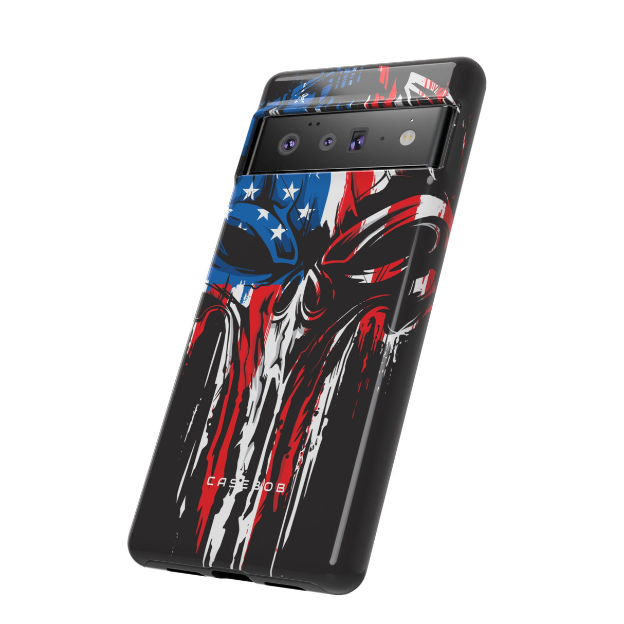 Military Grunge Skull Patriotic - Protective Phone Case