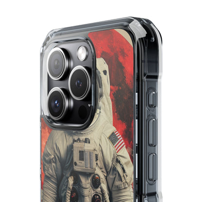 Crimson Spacewalk Dream iPhone 15 - Impact Clear+