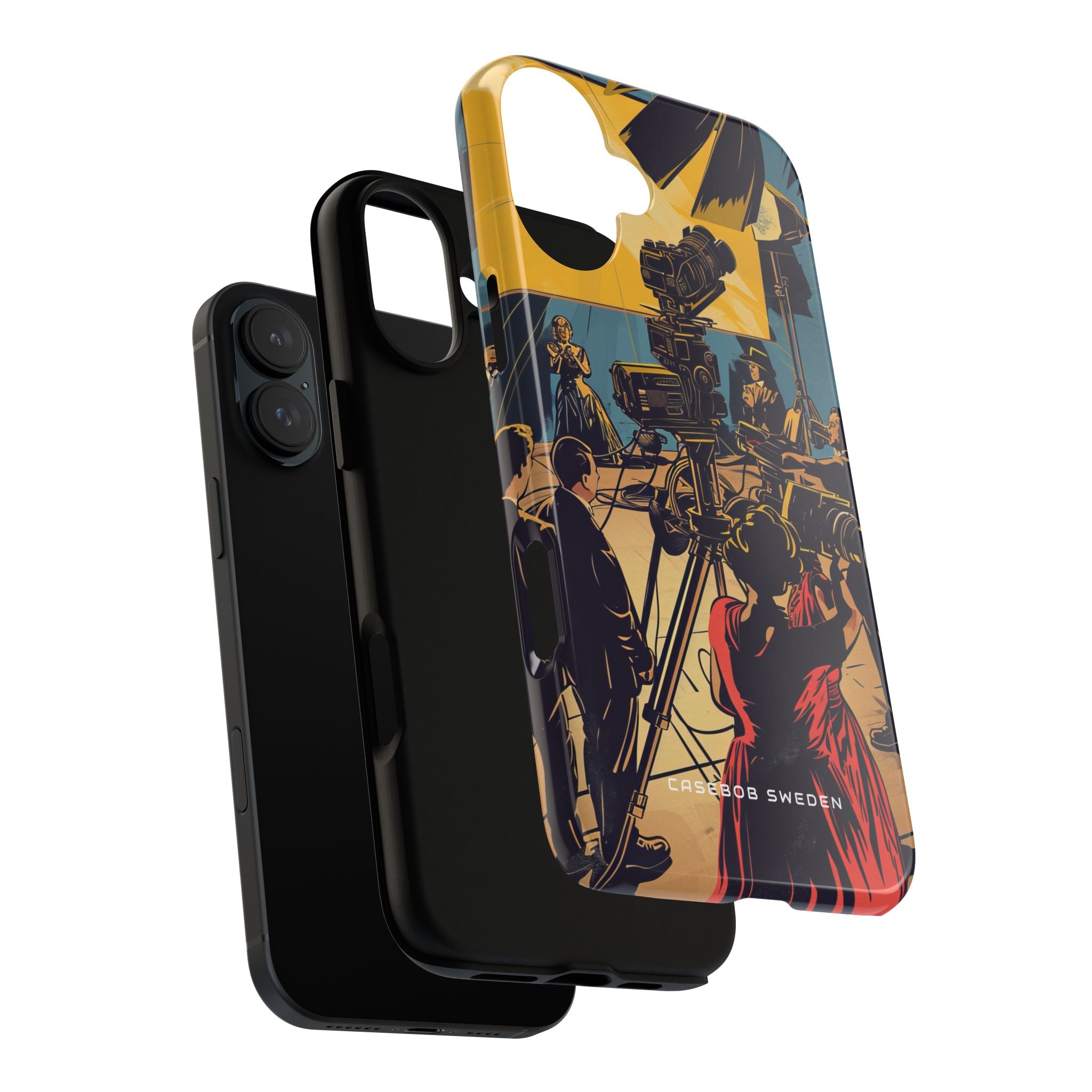 Golden Era Cinematic Spotlight iPhone 16 - Tough Phone Case