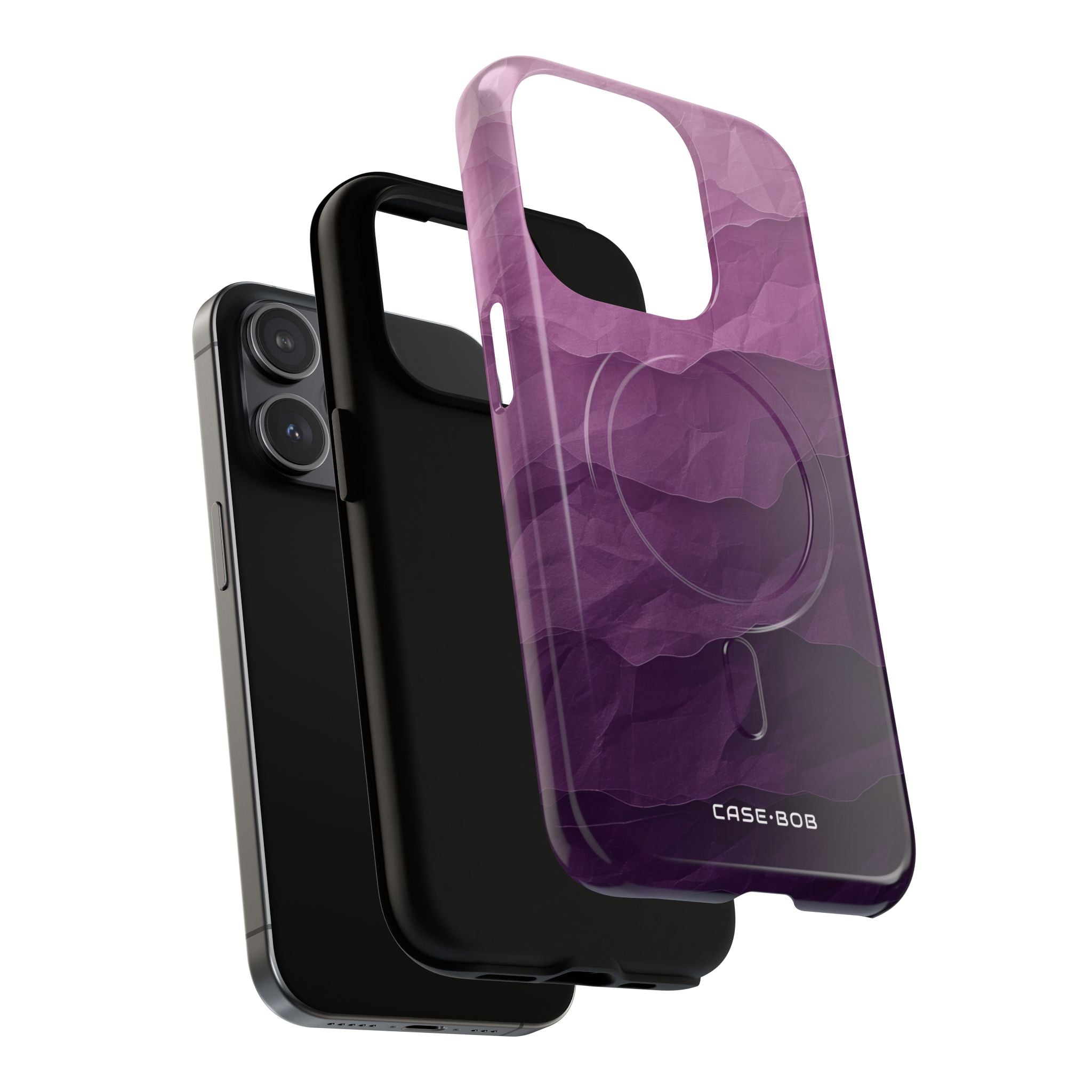 Purple Wave Layers iPhone 15 Pro Case - Tough+