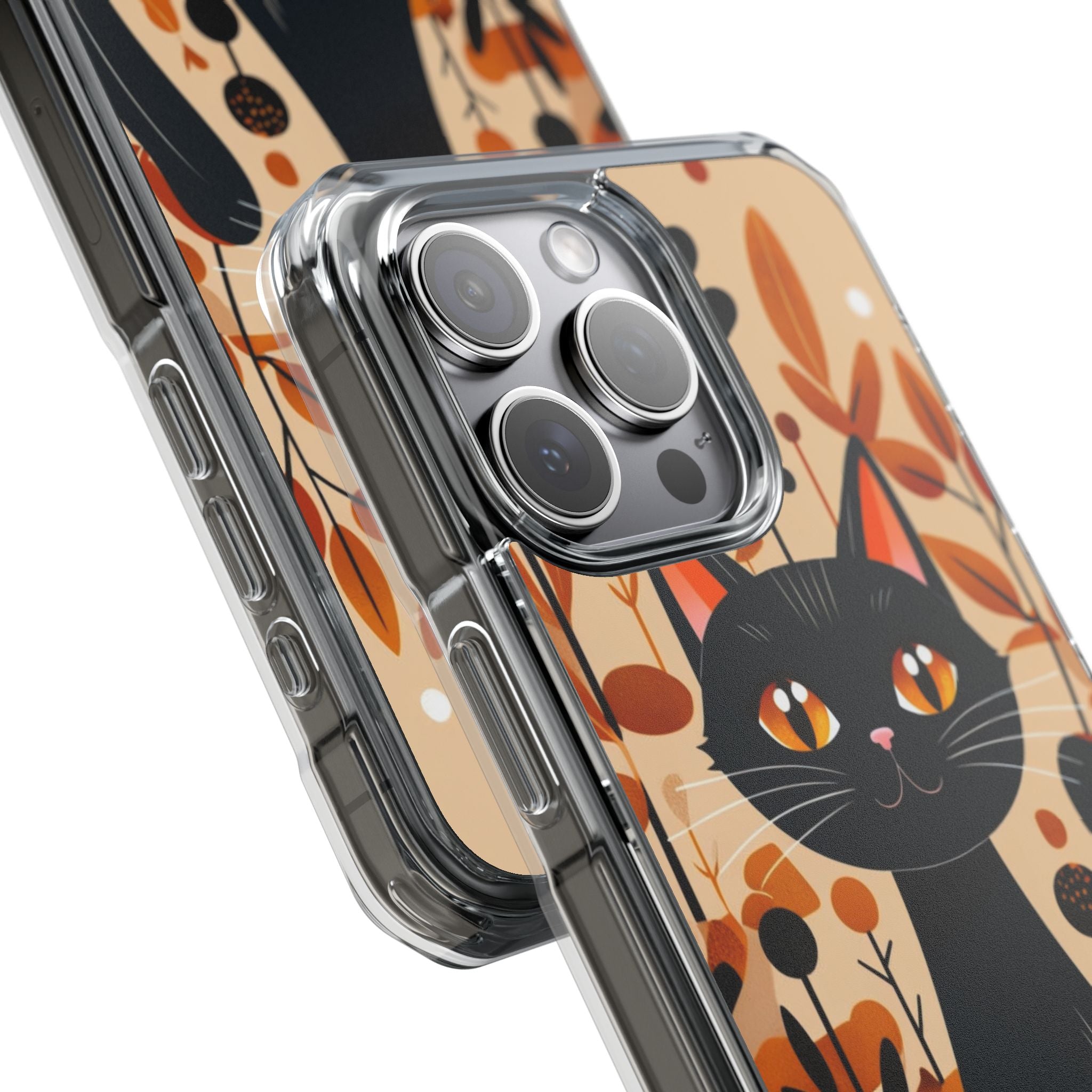 Autumnal Cat Whimsy iPhone Case - Impact