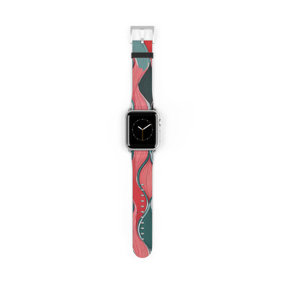 Leaf Spiral Pink - Watch Band