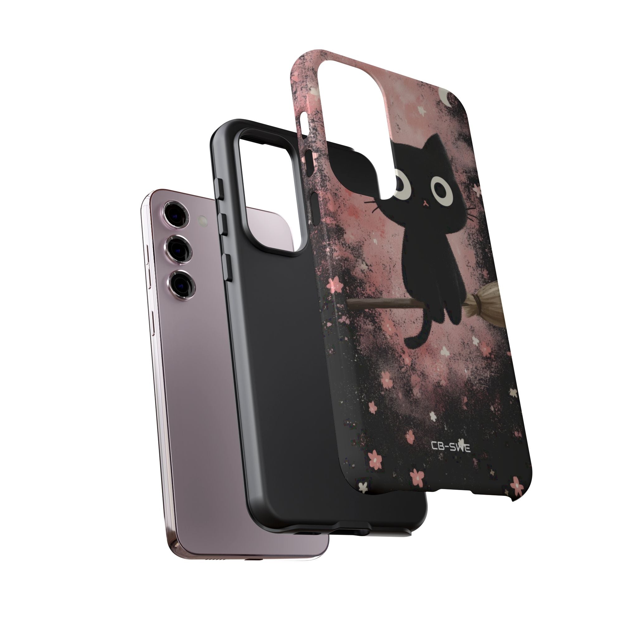 Whimsical Cat Soars - Samsung Case