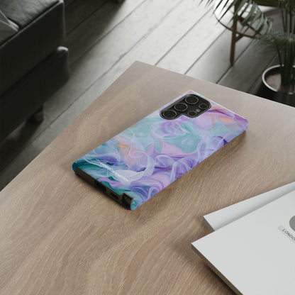 Purple Peach Whirl - Tough Samsung S22 Phone Case