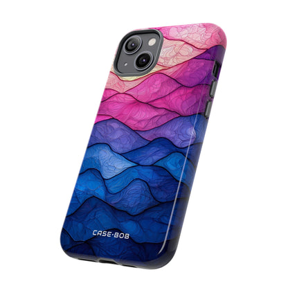 Wavy Vein Gradient iPhone 14 Plus Case - Tough