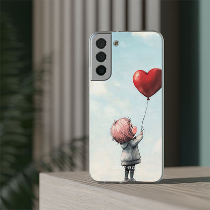 Heart Balloon Glow Samsung S22 Plus Case - Soft