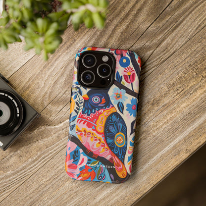 Whimsical Vintage Owl with Floral Charm iPhone 16 - Tough Phone Case