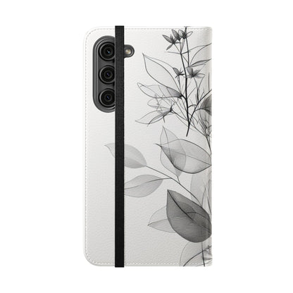 Silver Leaves - Samsung S23+ Case - Lompakko