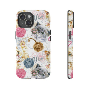 Cute Kitten Pattern - Protective Phone Case