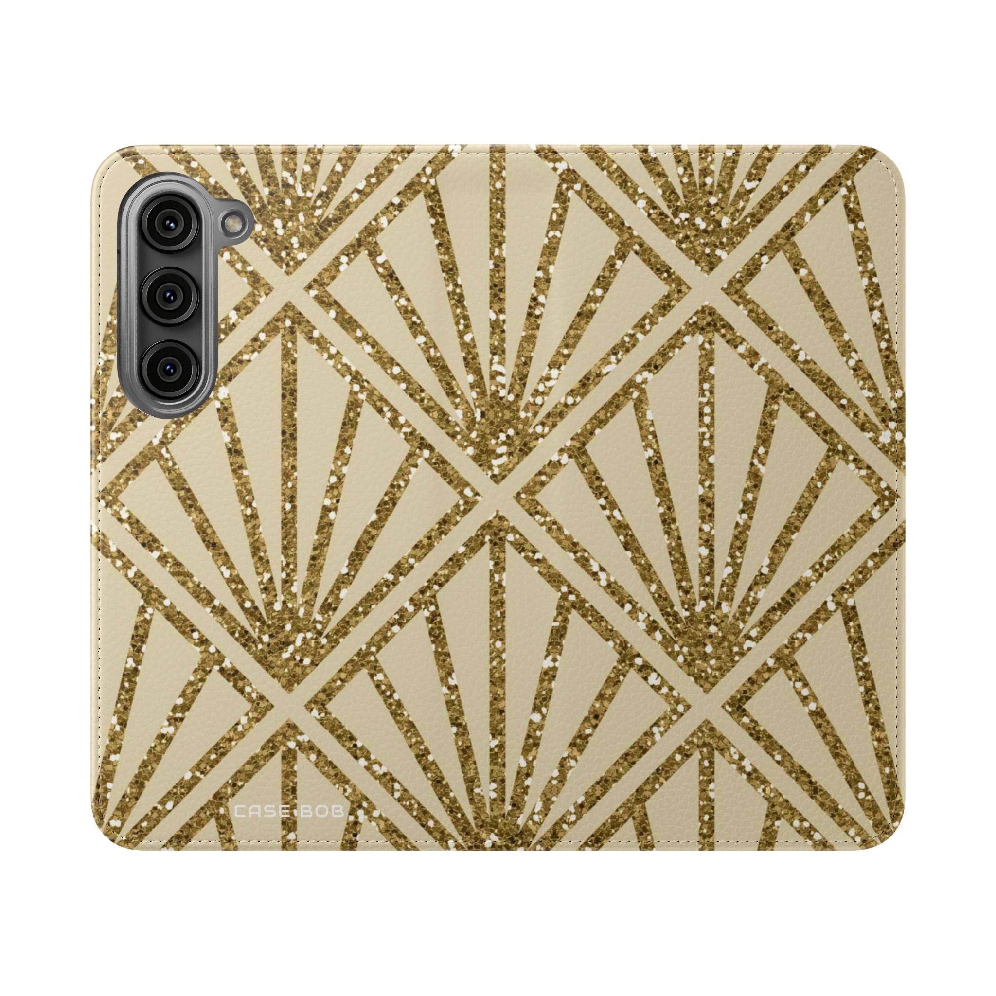 Golden Fan Sparkle - Samsung S23 Case - Wallet