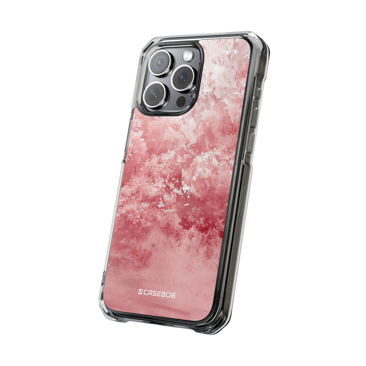 Pantone Rose Design | Handyhülle für iPhone (Clear Impact Case – magnetisch) 