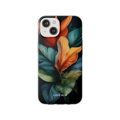 Tropical Leafburst iPhone 14 Case - Soft