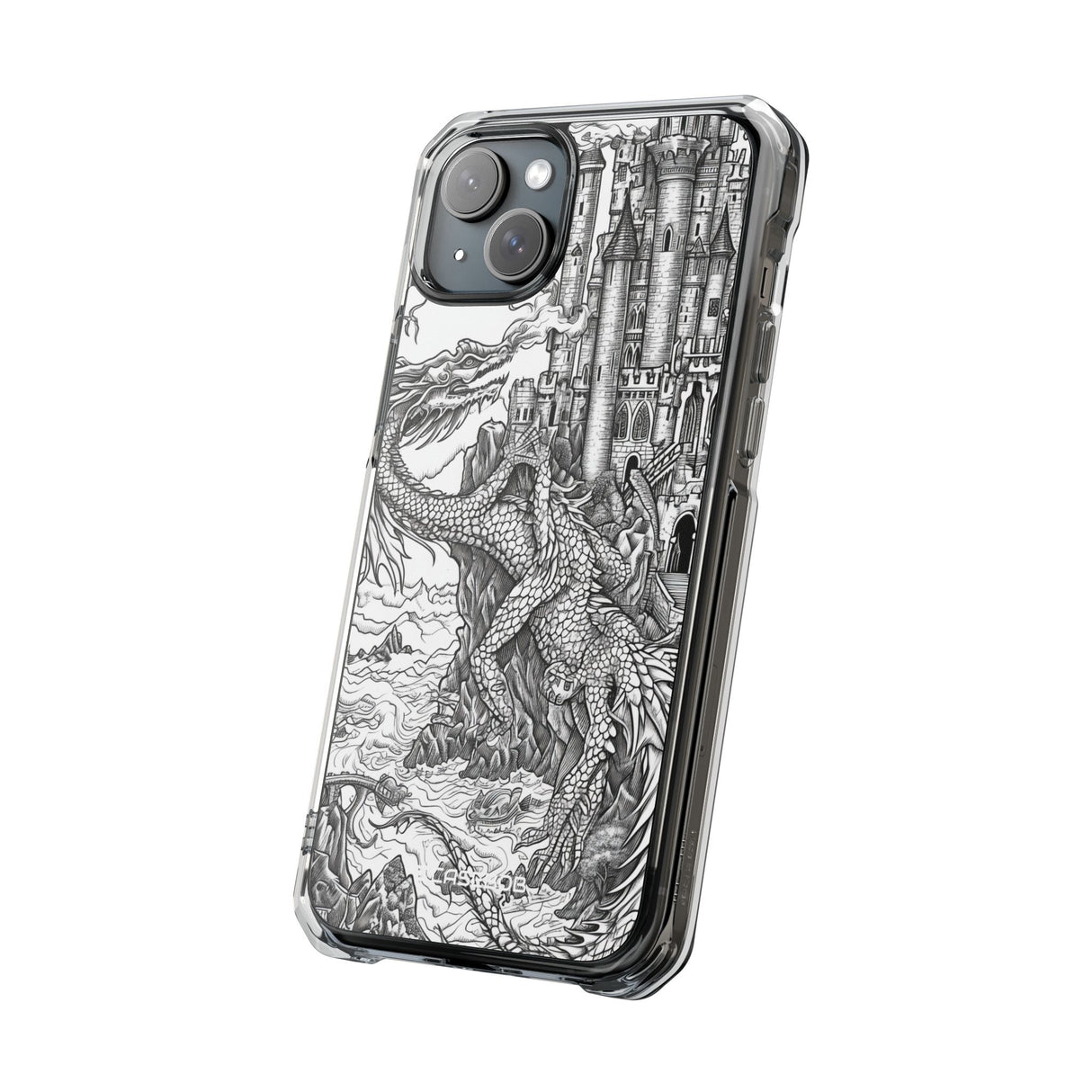 Dragon's Ascent - Phone Case for iPhone (Clear Impact - Magnetic)