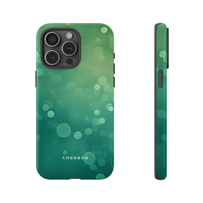 Green Dot Matrix - Protective Phone Case