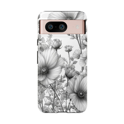 Vintage Floral Etching Google Pixel 8 - Tough