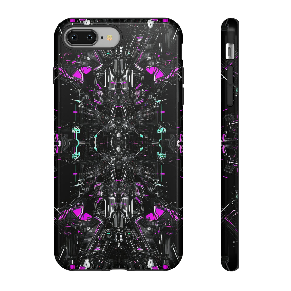 Purple Grid Mirage - Protective Phone Case