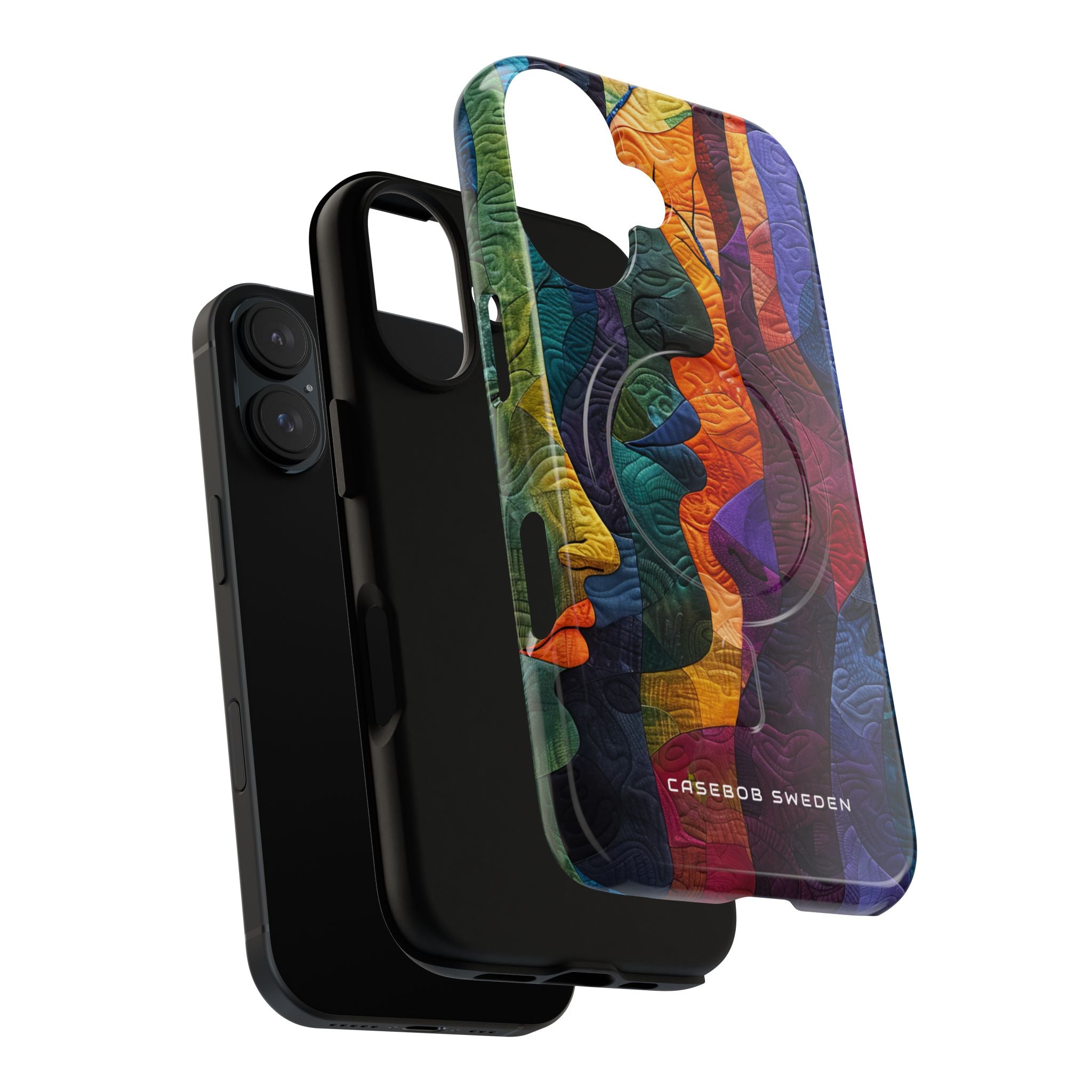 Harmonized Faces and Nature Fusion iPhone 16 | Tough+ Phone Case