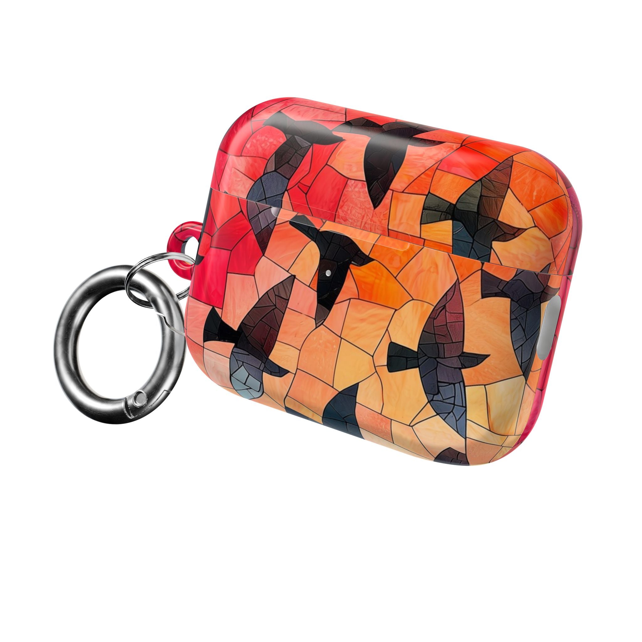 Värjätyt lasi- linnut - AirPods Case