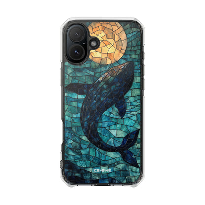 Whale Dives Upward iPhone Case - Impact