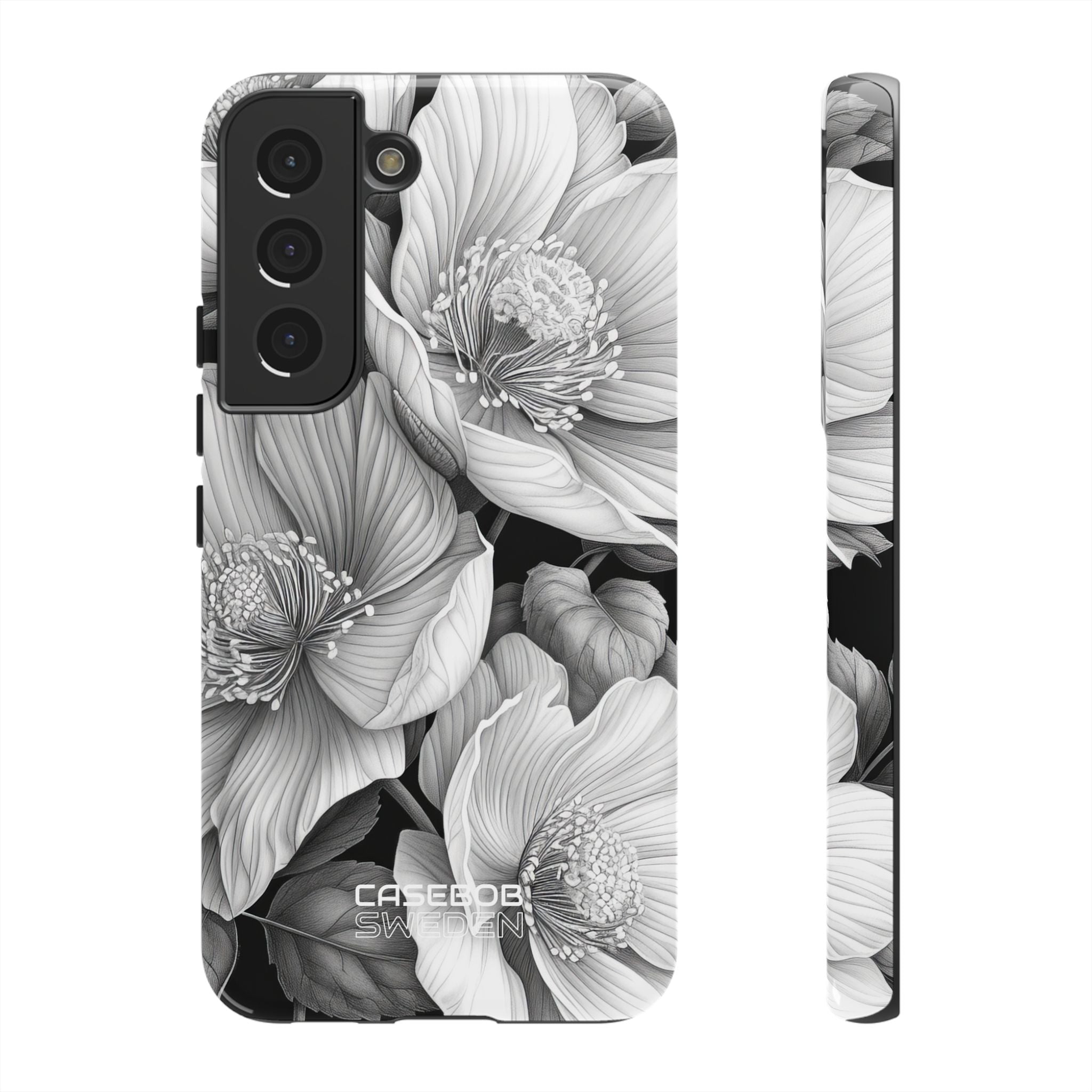 Monochrome Petal Dance  Samsung S22 - Tough