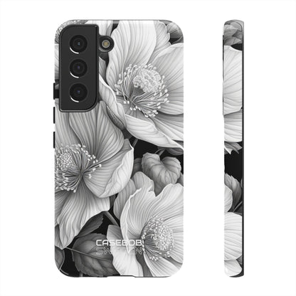 Monochrome Petal Dance  Samsung S22 - Tough