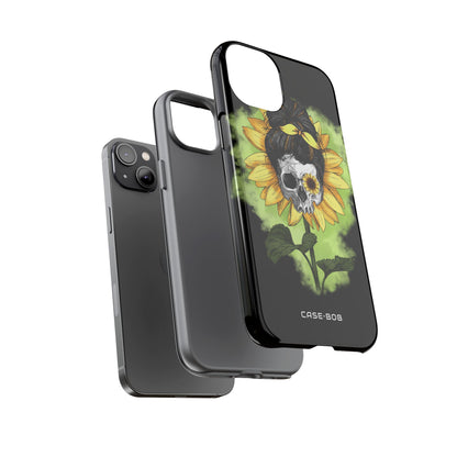Sunflower Skull iPhone 14 Plus Case - Tough