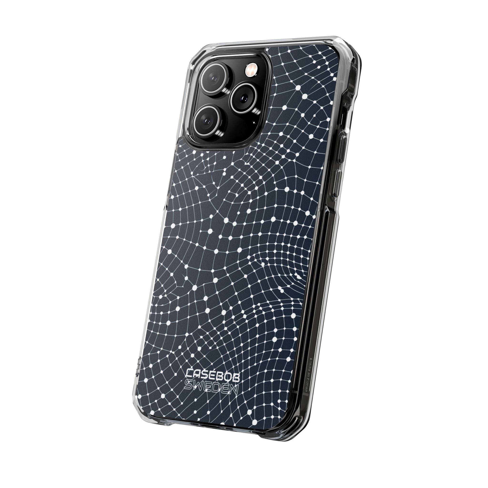 Warped Grid Web iPhone 14 - Impact Clear+