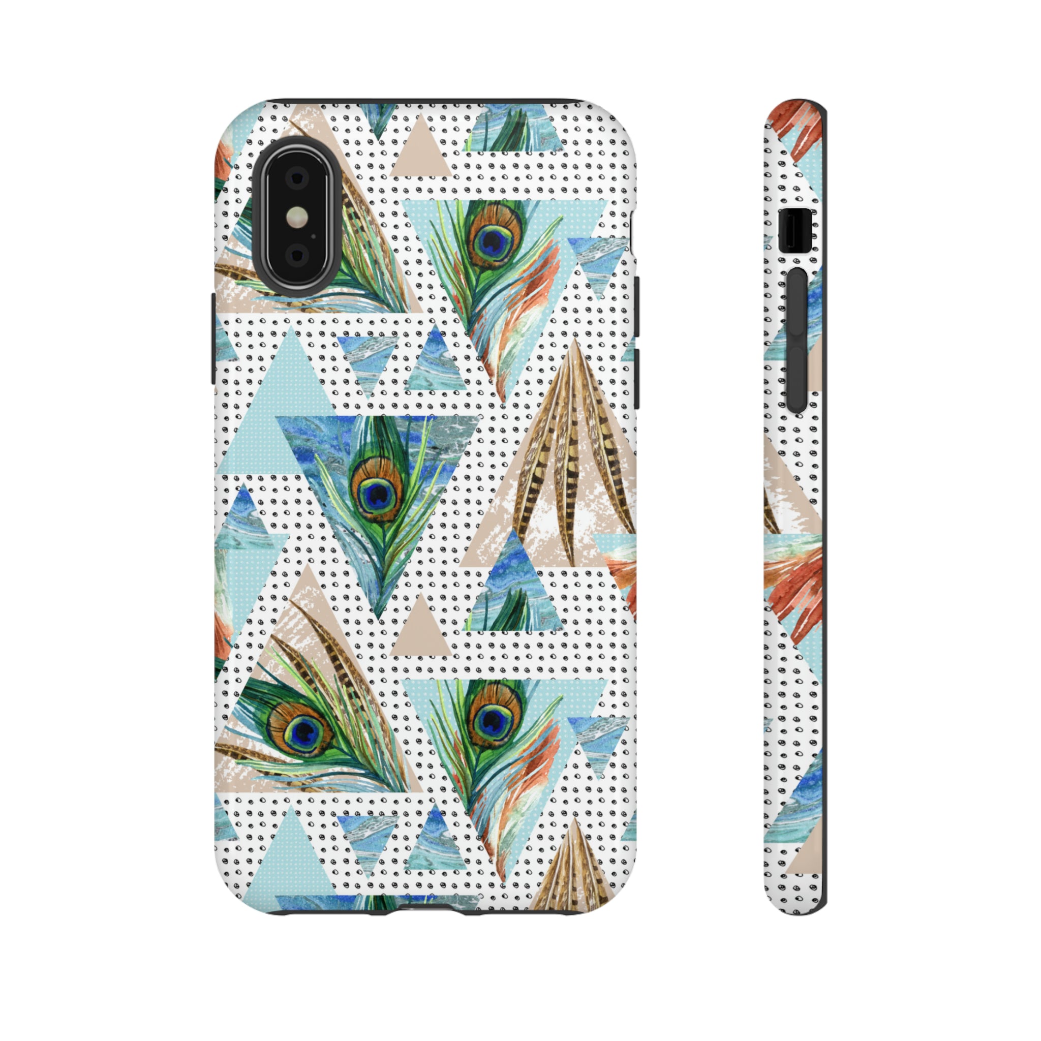 Peacock Feathers - Protective Phone Case