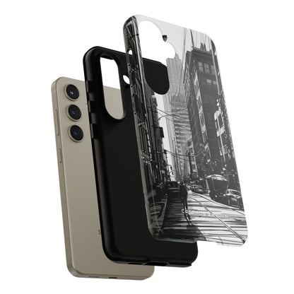 Urban Cityscape Line Perspective Samsung S24 - Tough Phone Case