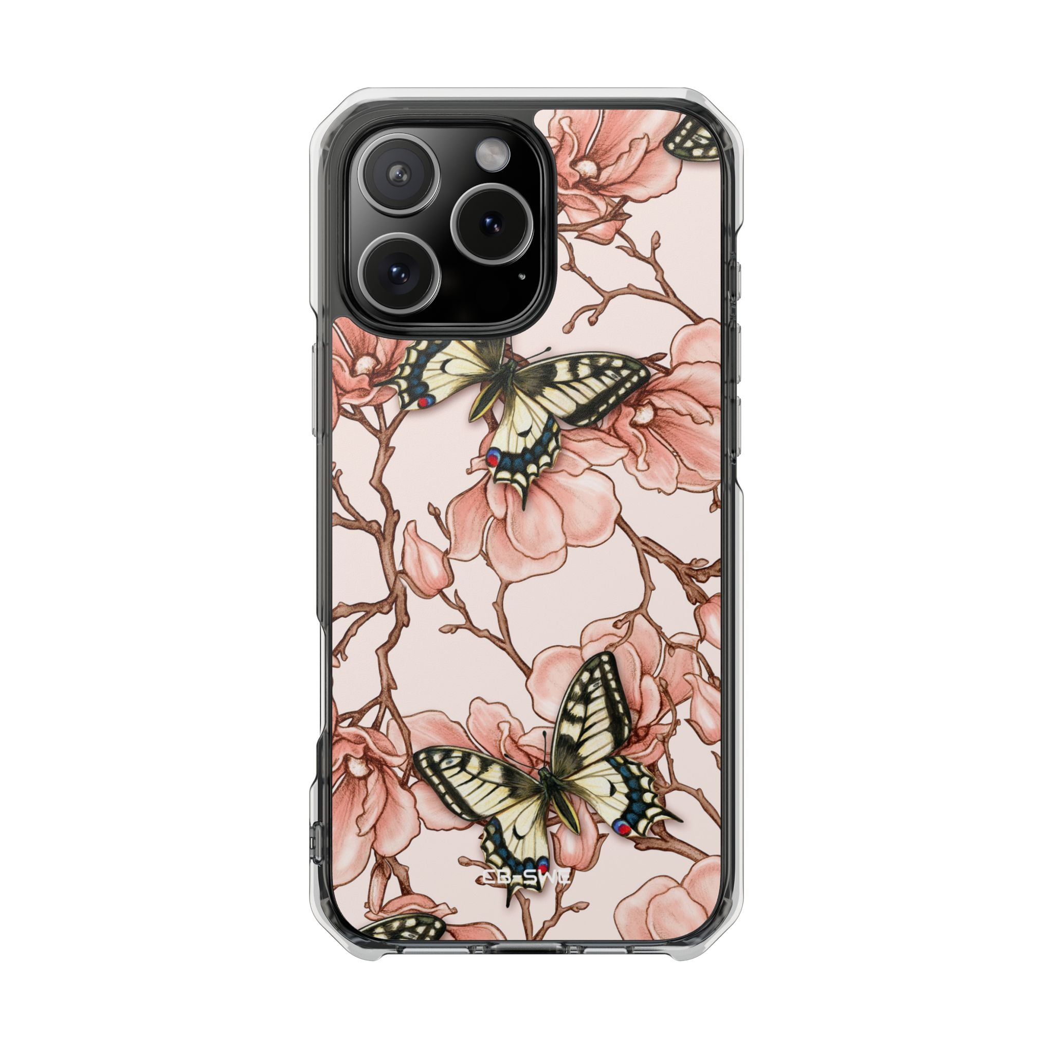 Butterflies and Magnolias Harmony iPhone Case - Impact