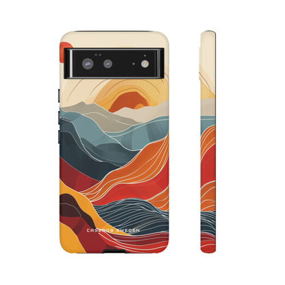 Harmonic Flow of Lines and Color Google Pixel 6 - Tough Phone Case