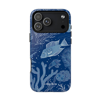 Navy Scale Reef iPhone 17 Pro Max Case - Tough+