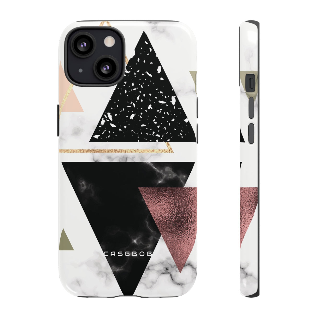 Rose Gold Triangles - Protective Phone Case