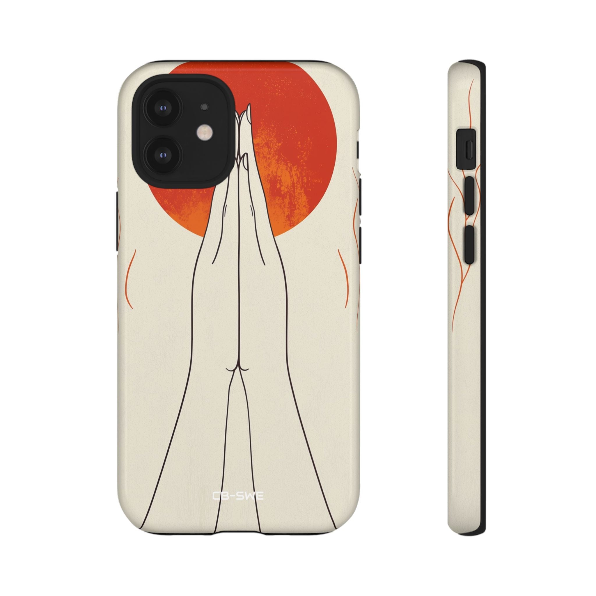 Hands Embrace Sun - iPhone Case