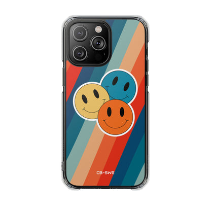 Retro Smiley Harmony iPhone Case - Impact