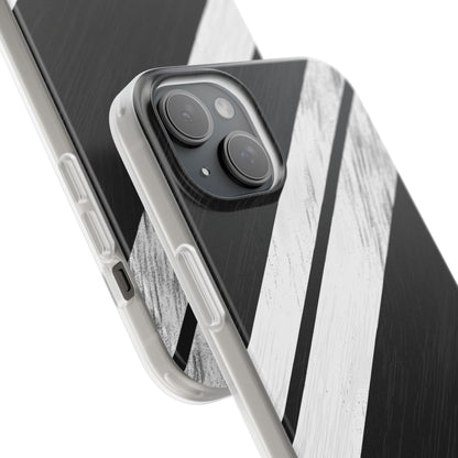 Distressed Stripe Motion iPhone 15 Plus Case - Soft