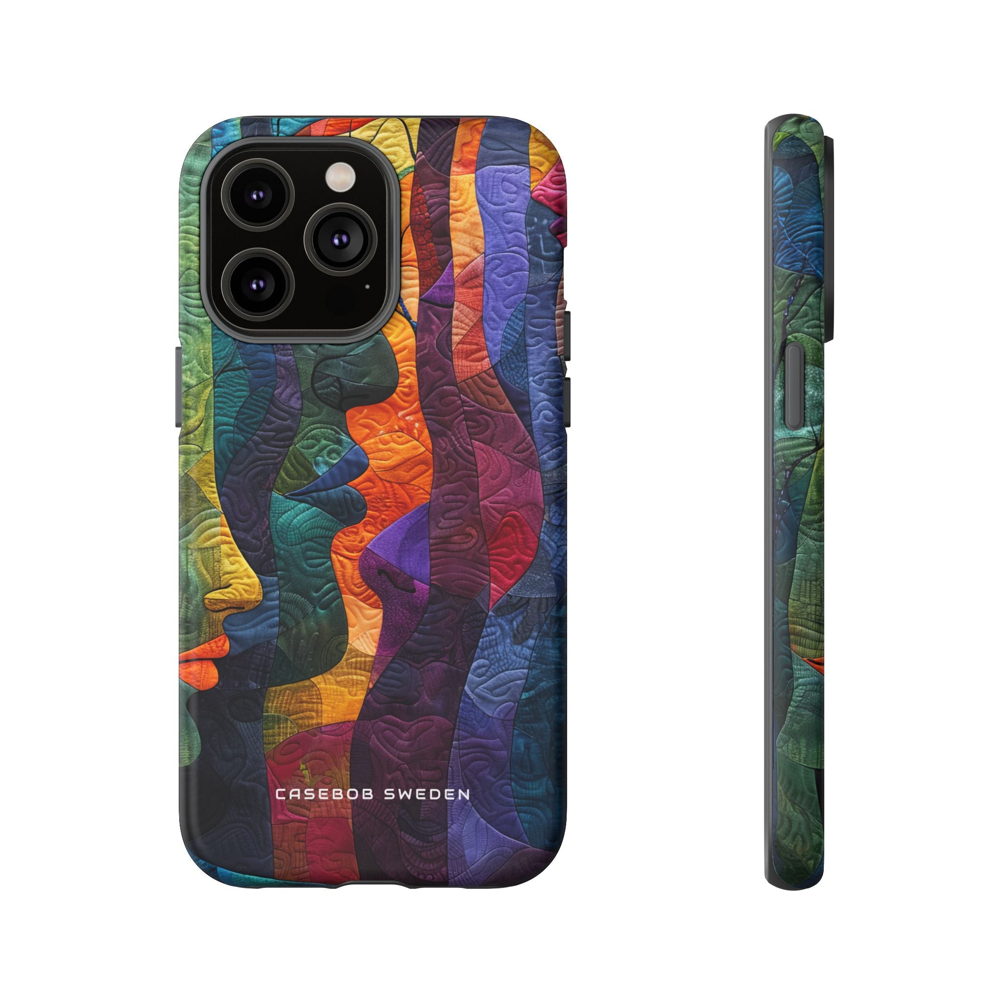 Harmonized Faces and Nature Fusion iPhone 14 - Tough Phone Case