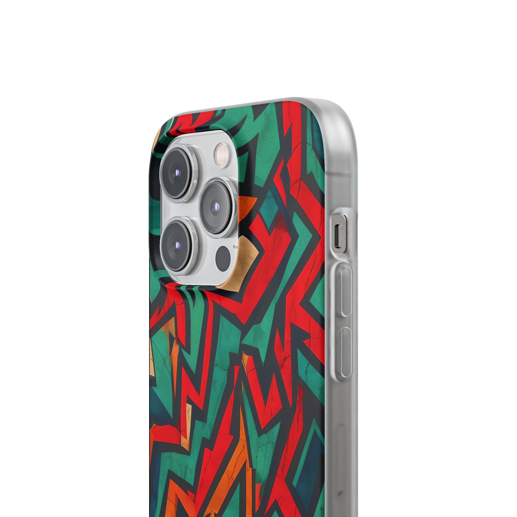 Crimson Zigzag iPhone 14 Pro Case - Soft