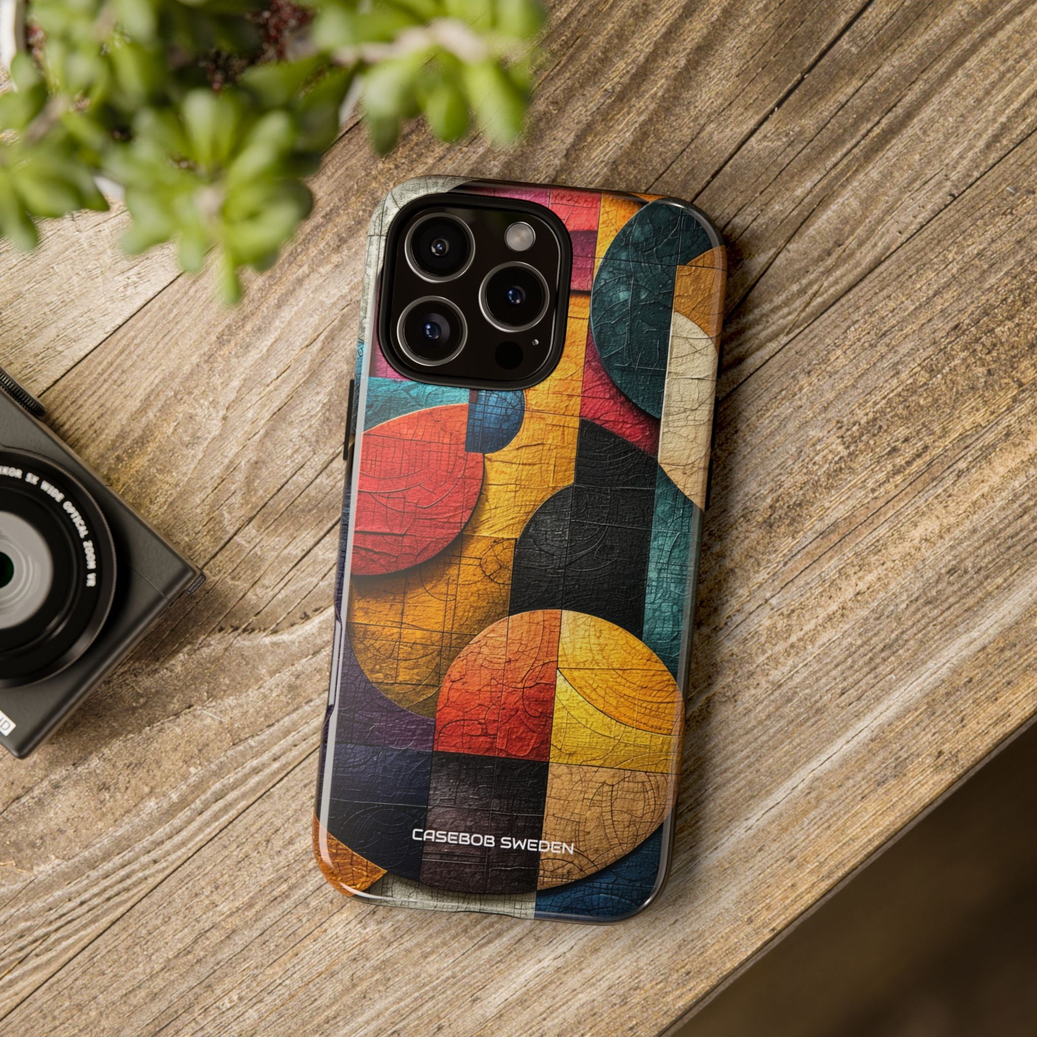 Vibrant Geometric Art - Tough iPhone 16 Phone Case