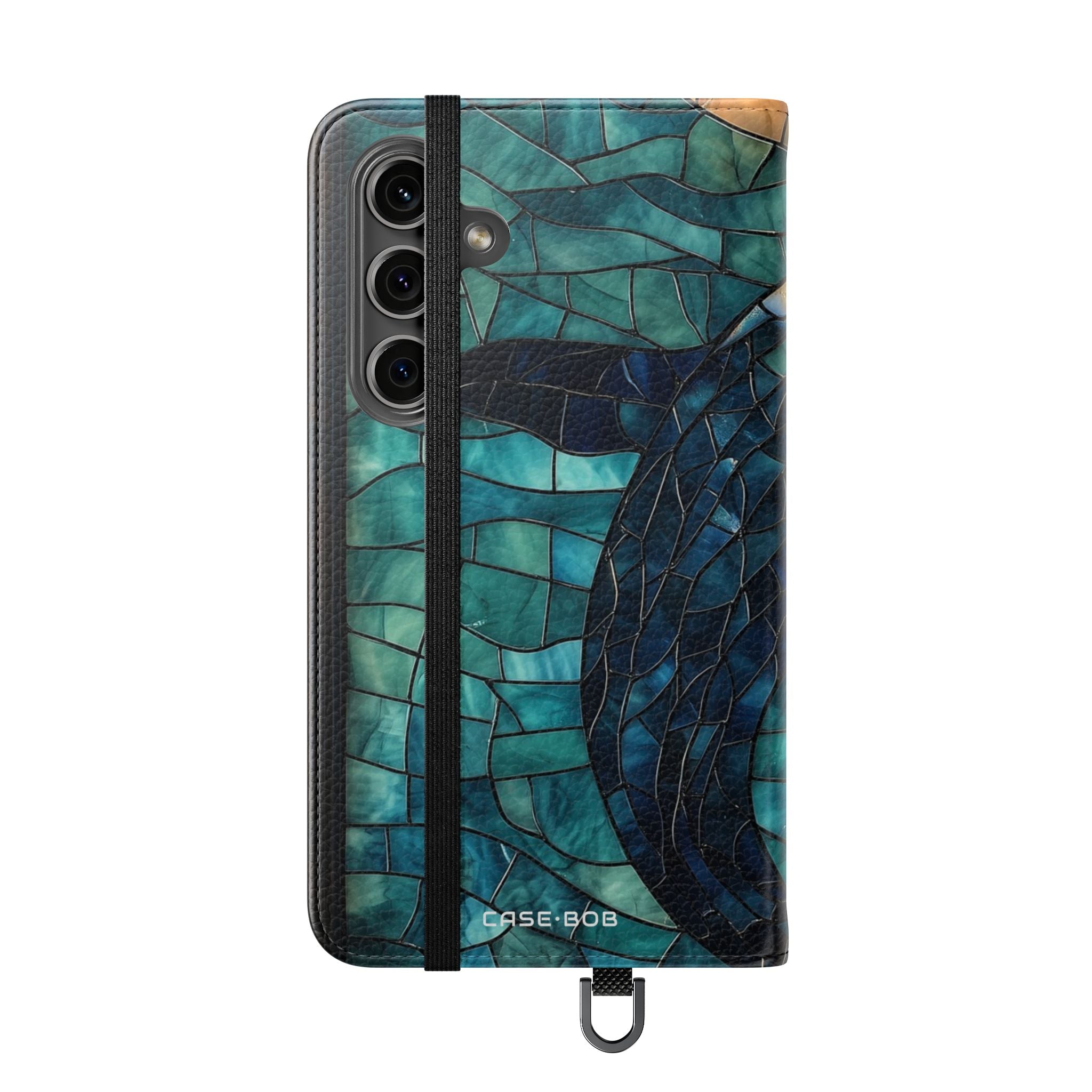 Blue Whale Mosaic - Samsung S24 Case - Wallet