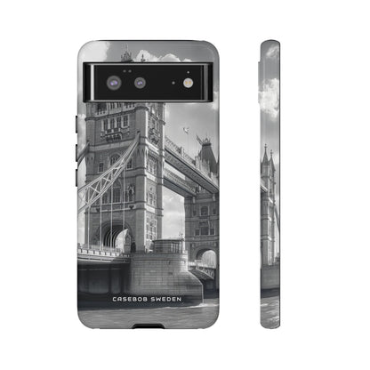 Tower Bridge Monochrome Architecture Study Google Pixel 6 - Tough Phone Case