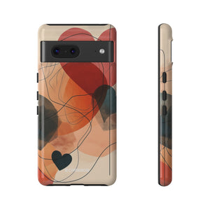 Abstract Heart Harmony | Protective Phone Case for Google Pixel