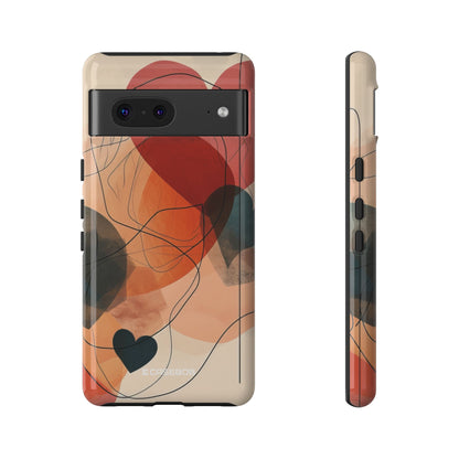 Abstract Heart Harmony - Phone Case for Google Pixel