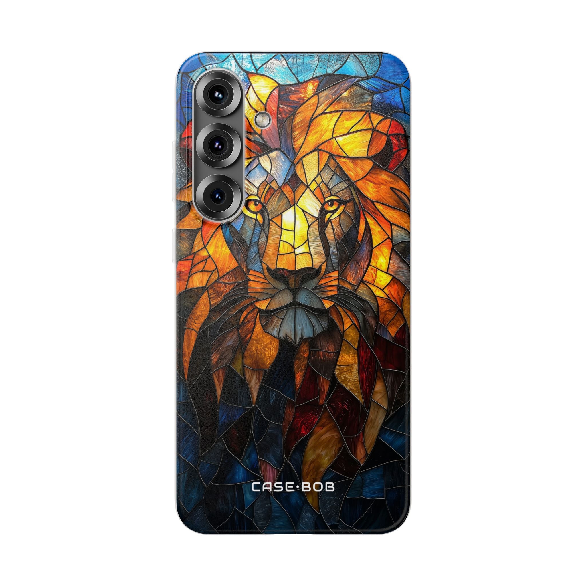 Lion Flame Mosaic Samsung S25 Plus Case - Soft
